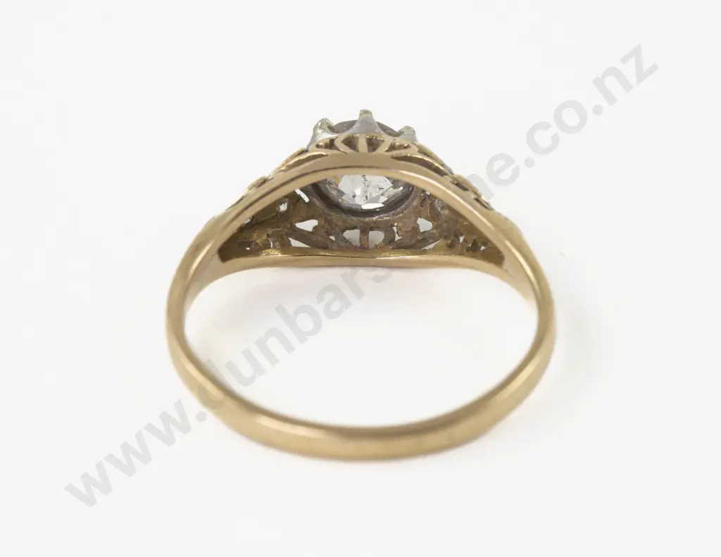 18ct Solitaire Diamond Ring Image 1++