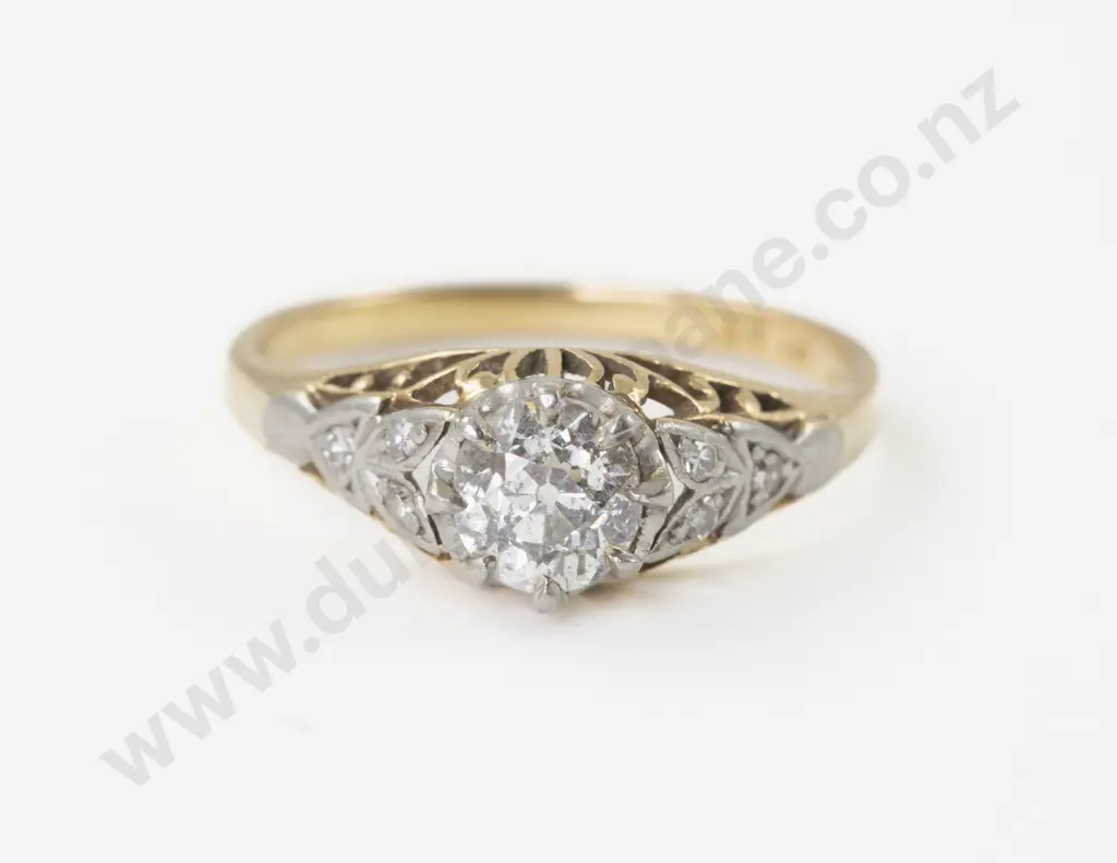 18ct Solitaire Diamond Ring Image 1++