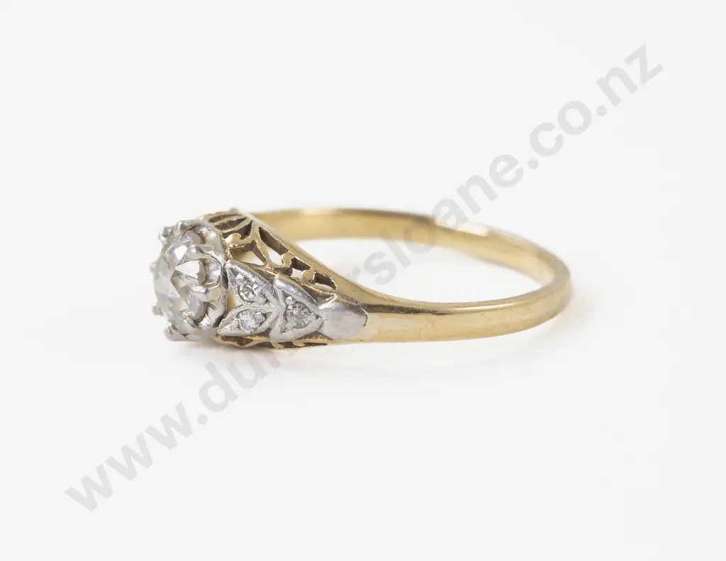 18ct Solitaire Diamond Ring Image 1++