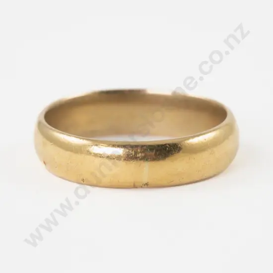 22ct Plain Band Ring