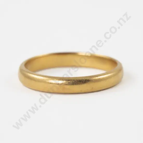 22ct Gold Plain Band Ring