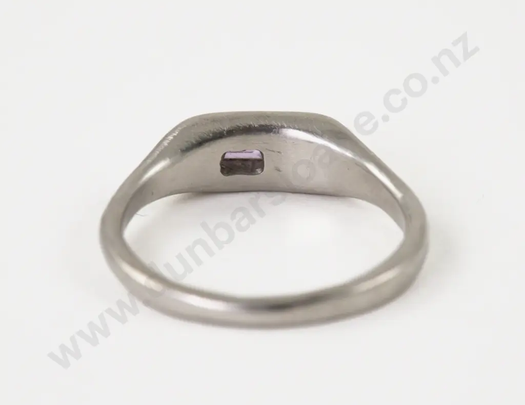 Australian Jeweller Seb Brown Platinum Two Stone Pink & Yellow Sapphire Fancy Band Ring Image 1++