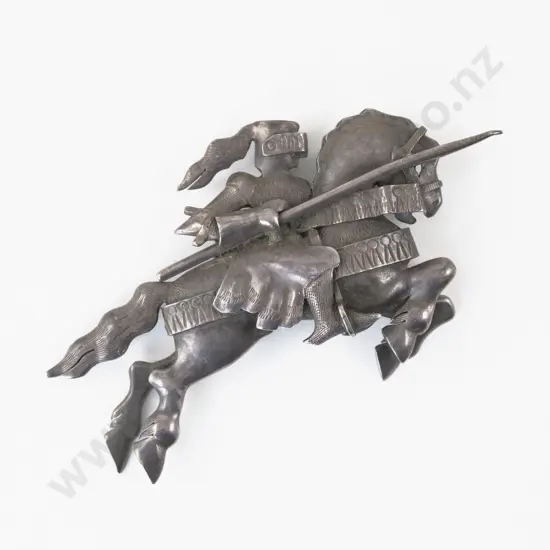 NZ Tony Buller S/S Medieval Jousting Knight Brooch