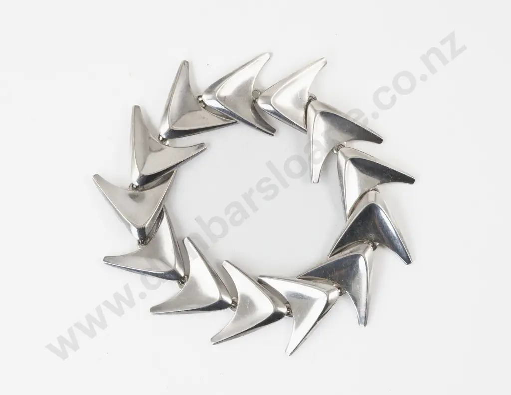 Hans Hansen Denmark .925 Modern Design Bracelet Image 1++