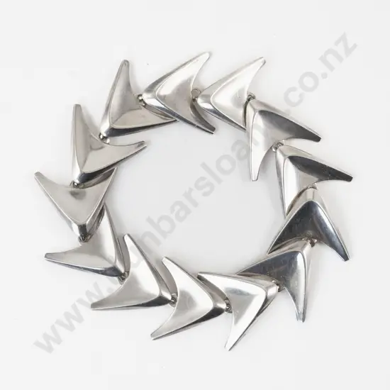 Hans Hansen Denmark .925 Modern Design Bracelet