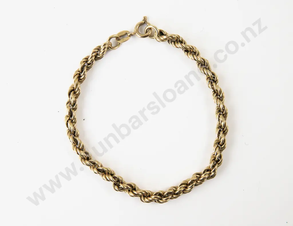 18ct Fancy Rope Twist Bracelet Image 1++
