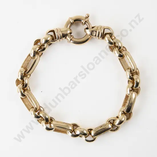 9ct Fancy Link Bracelet