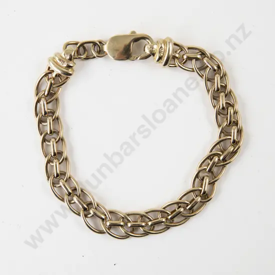 9ct Fancy Curb Link Bracelet