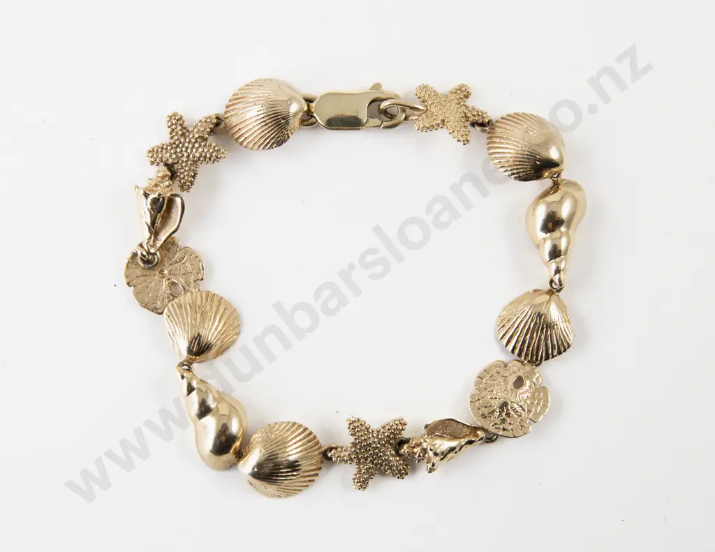 14ct Fancy Ocean Themed Bracelet Image 1++
