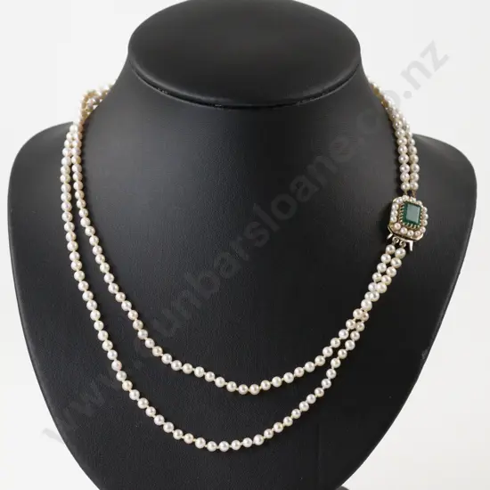 Double Strand Uniform Fresh Water Pearl Necklace