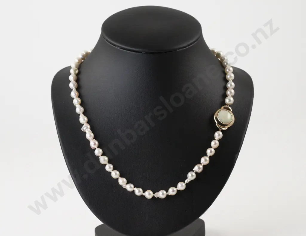 Single Strand Uniform Baroque Pearl Necklace Image 1++
