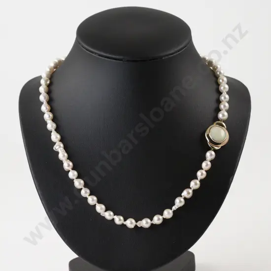 Single Strand Uniform Baroque Pearl Necklace
