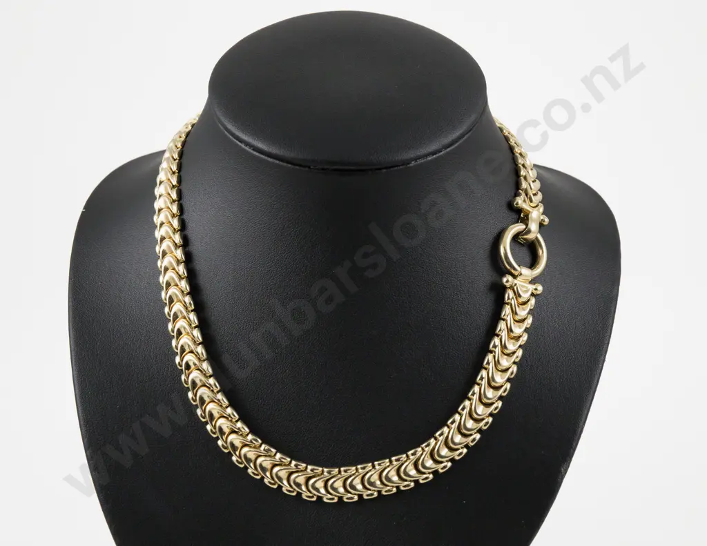 14ct Flat Fancy Link Neck Chain Image 1++