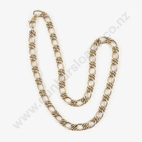 9ct Fancy Curb Link Neck Chain