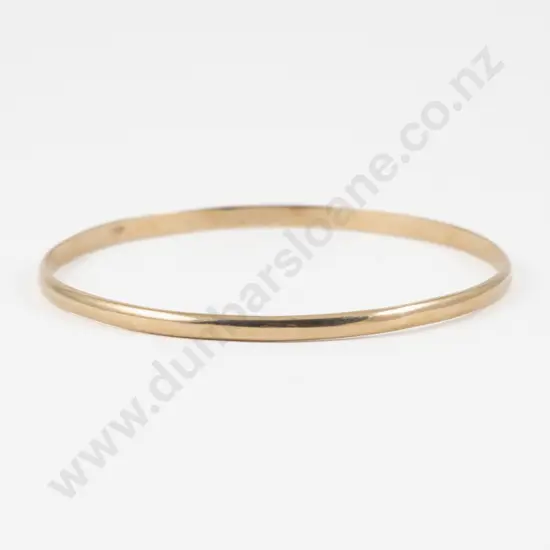 9ct Plain Bangle