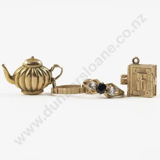 Three 9ct Gold Charms