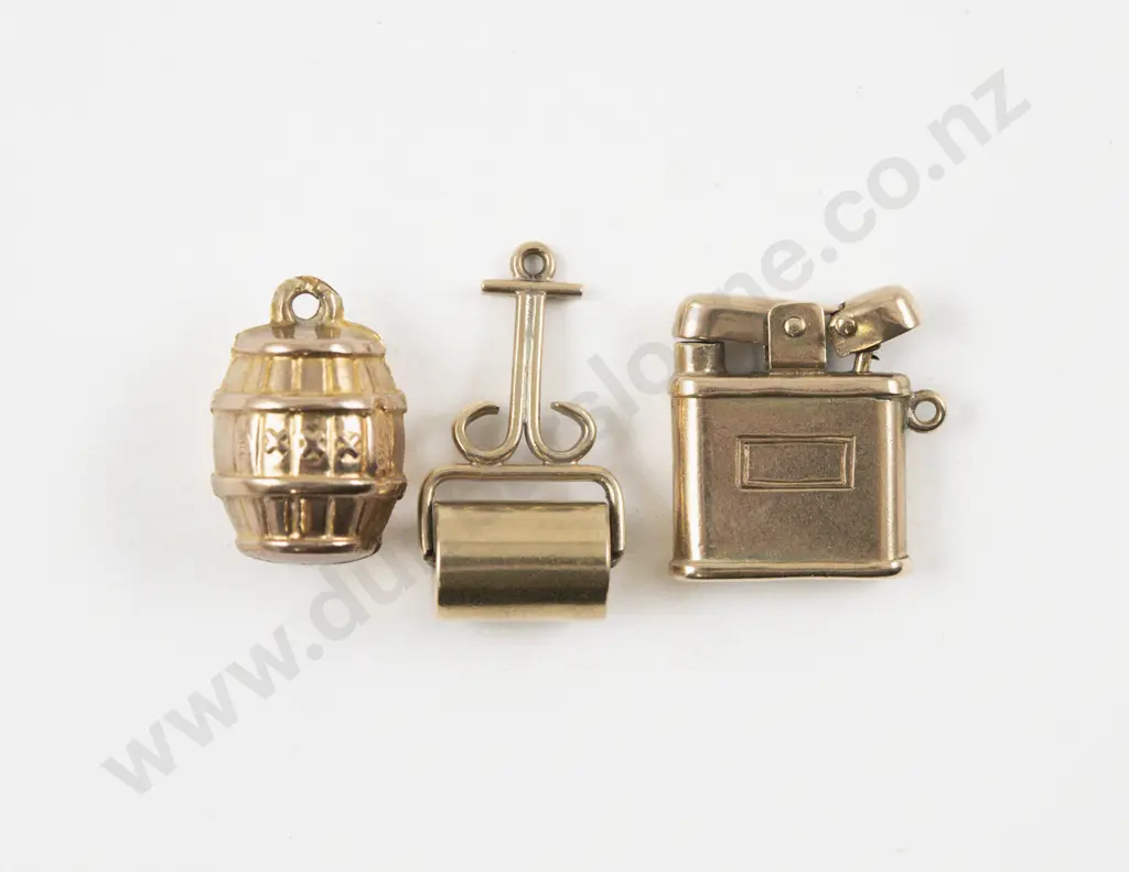 Three 9ct Gold Charms Image 1++