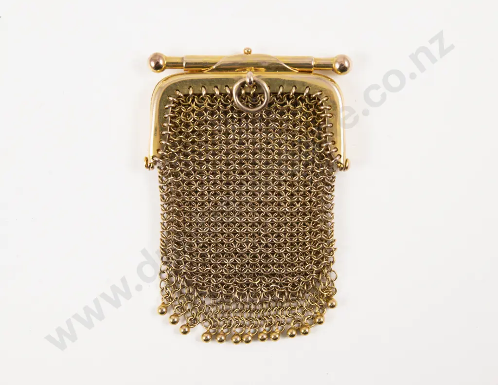 9ct Gold Mesh Coin Purse Image 1++