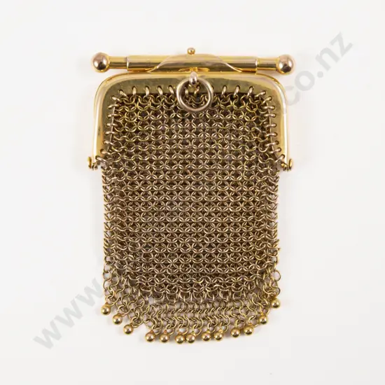 9ct Gold Mesh Coin Purse