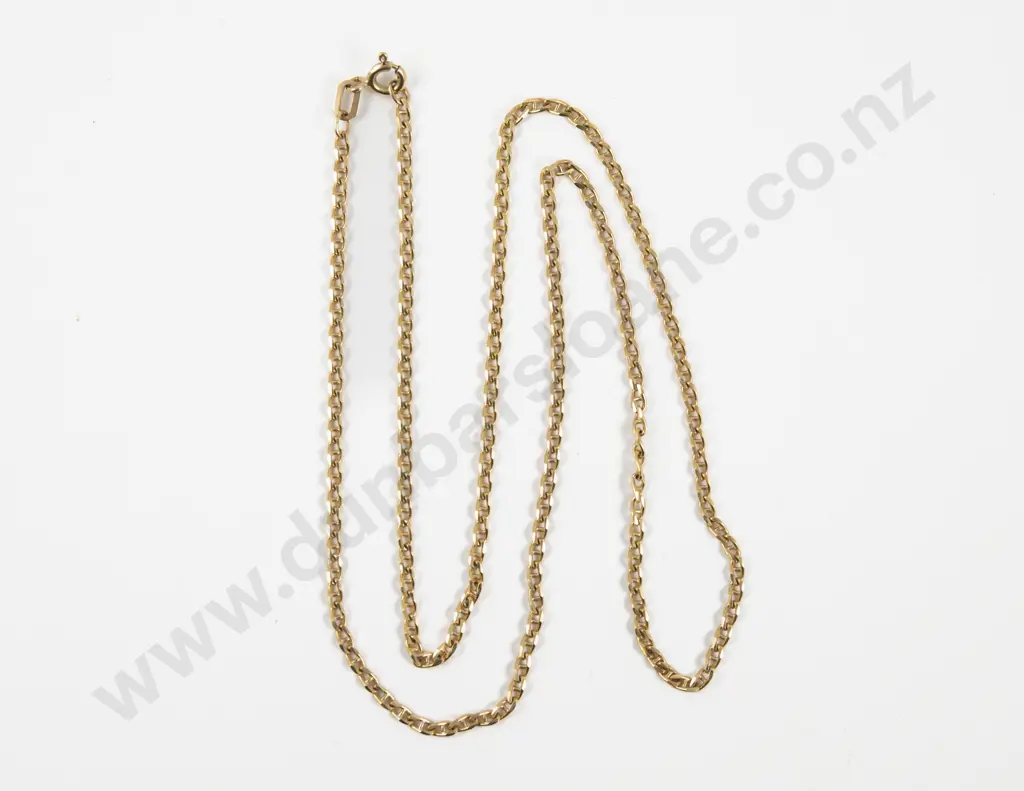 9ct Fancy Curb Link Neck Chain Image 1++