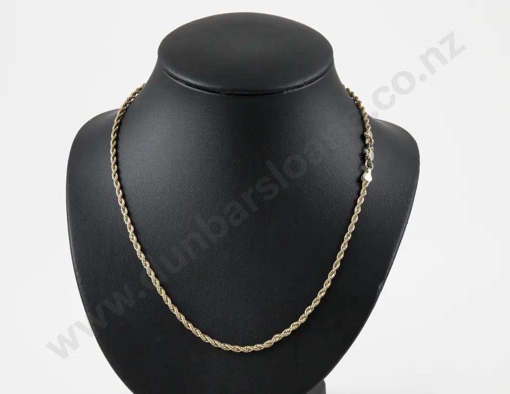 14ct Fancy Rope Twist Neck Chain Image 1++