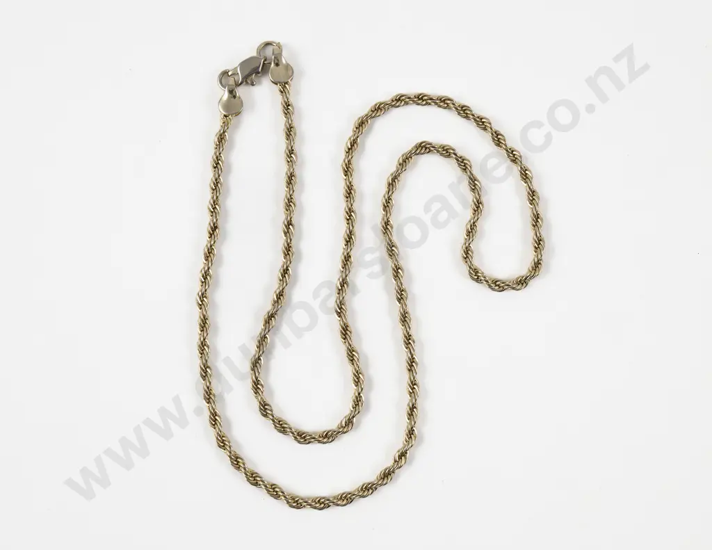 14ct Fancy Rope Twist Neck Chain Image 1++