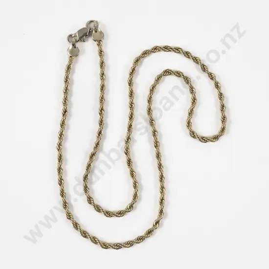 14ct Fancy Rope Twist Neck Chain