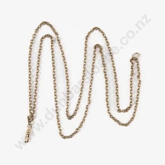 9ct Double Chain Fancy Link Pocket Watch Fob Chain