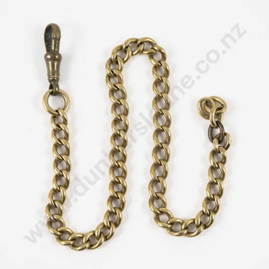 18ct Curb Link Pocket Watch Fob Chain