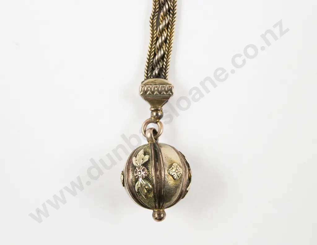 Victorian 9ct Fancy Fob Chain Image 1++