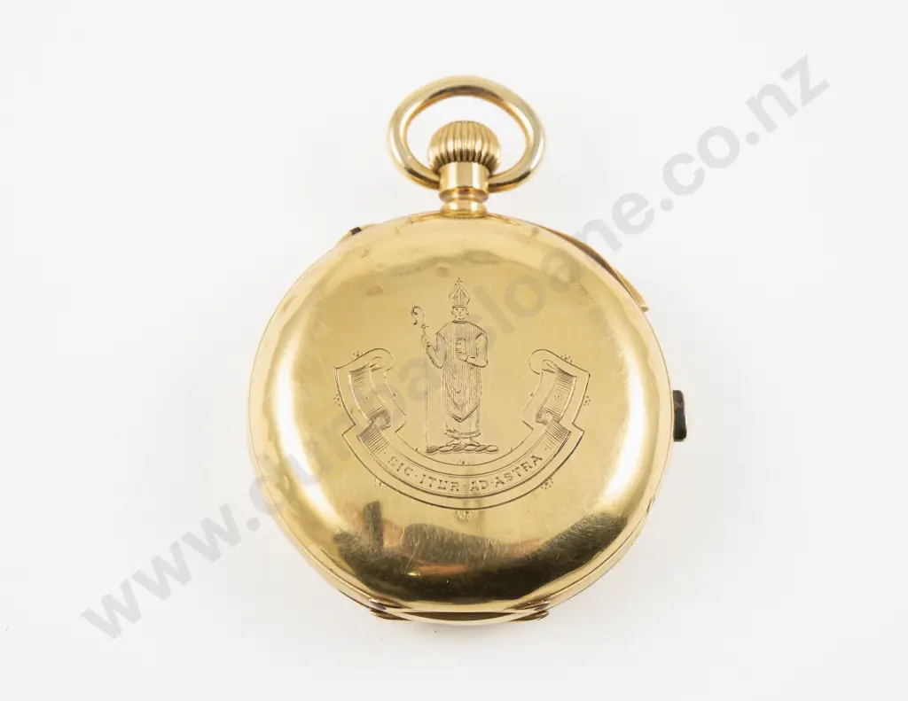 18ct Hunter Cased Lever Wind Pocket Watch Image 1++