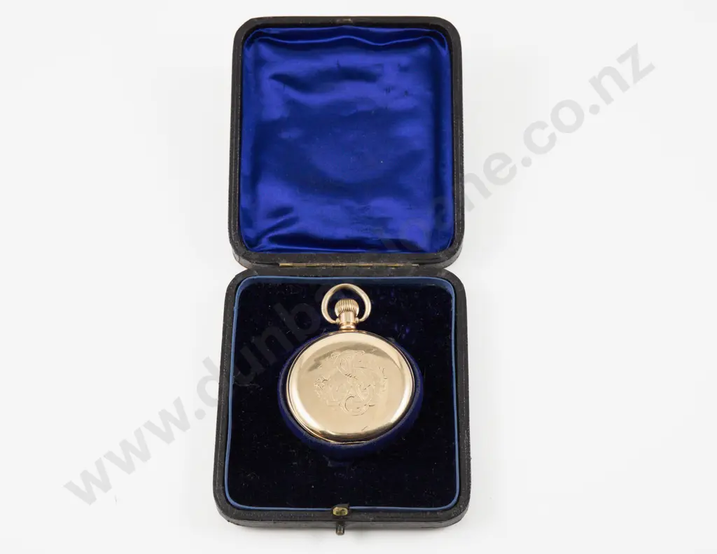 Vintage Rolex Gold Plated Hunter Cased Lever Wind Pocket Watch Image 1++