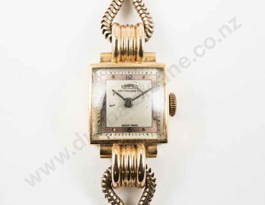 Roamer 18ct and 14ct Ladies Wrist Watch Image 1++