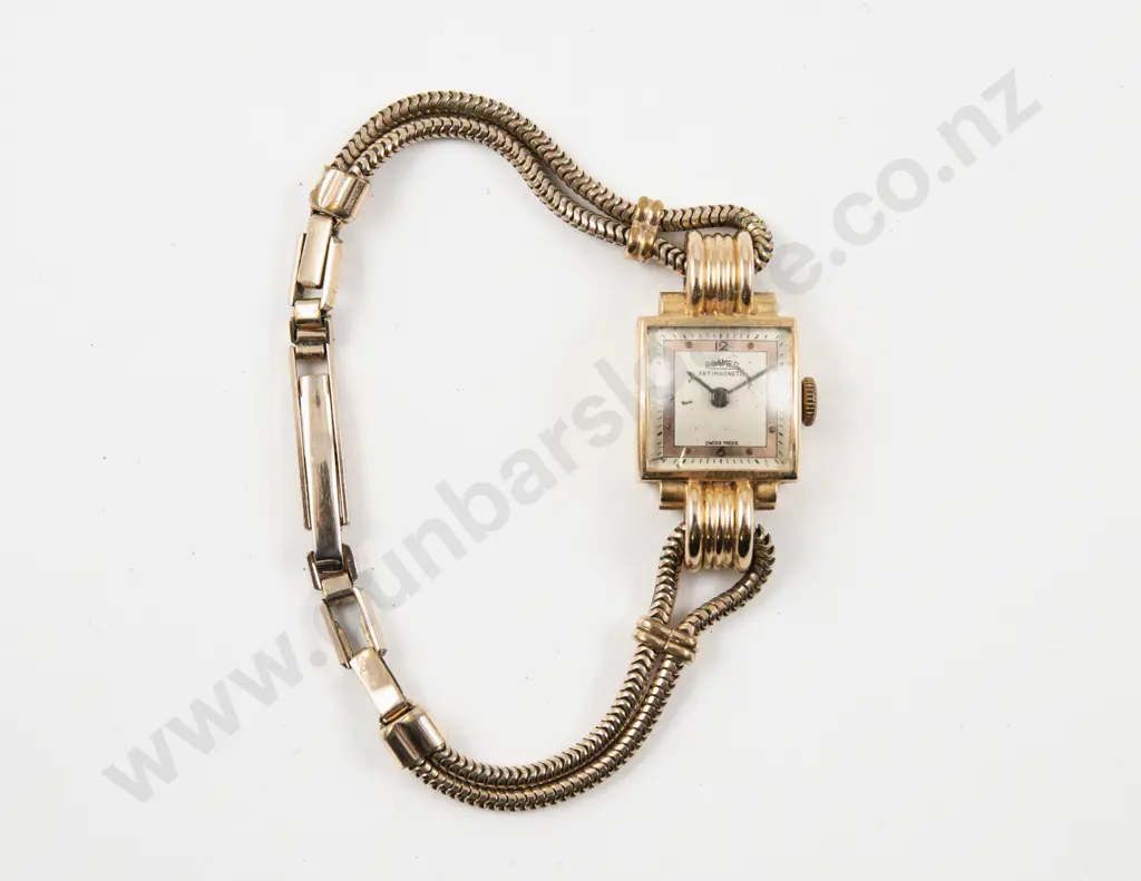Roamer 18ct and 14ct Ladies Wrist Watch Image 1++