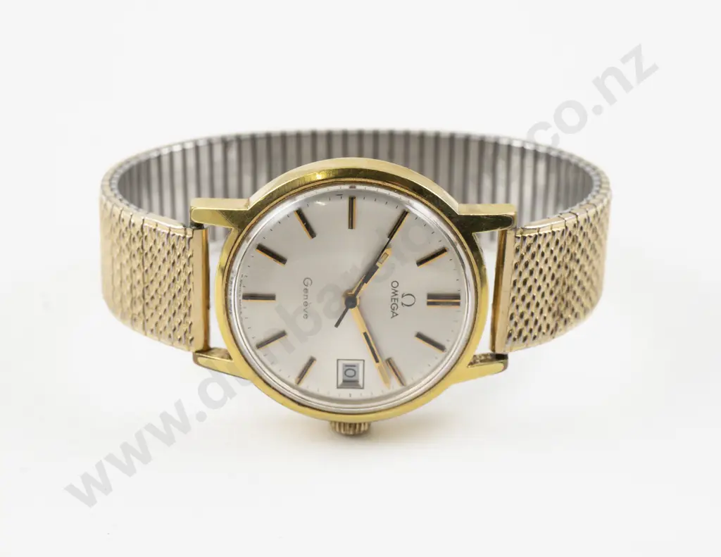 C1970 Omega Geneve Gold Plated Wrist Watch Image 1++