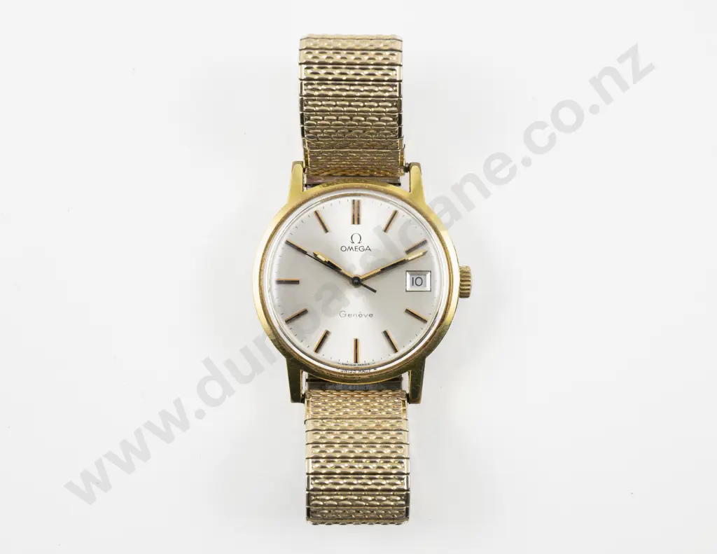C1970 Omega Geneve Gold Plated Wrist Watch Image 1++