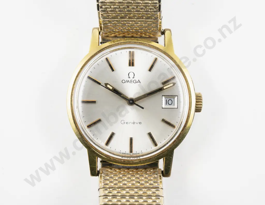 C1970 Omega Geneve Gold Plated Wrist Watch Image 1++