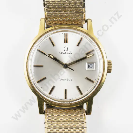 C1970 Omega Geneve Gold Plated Wrist Watch