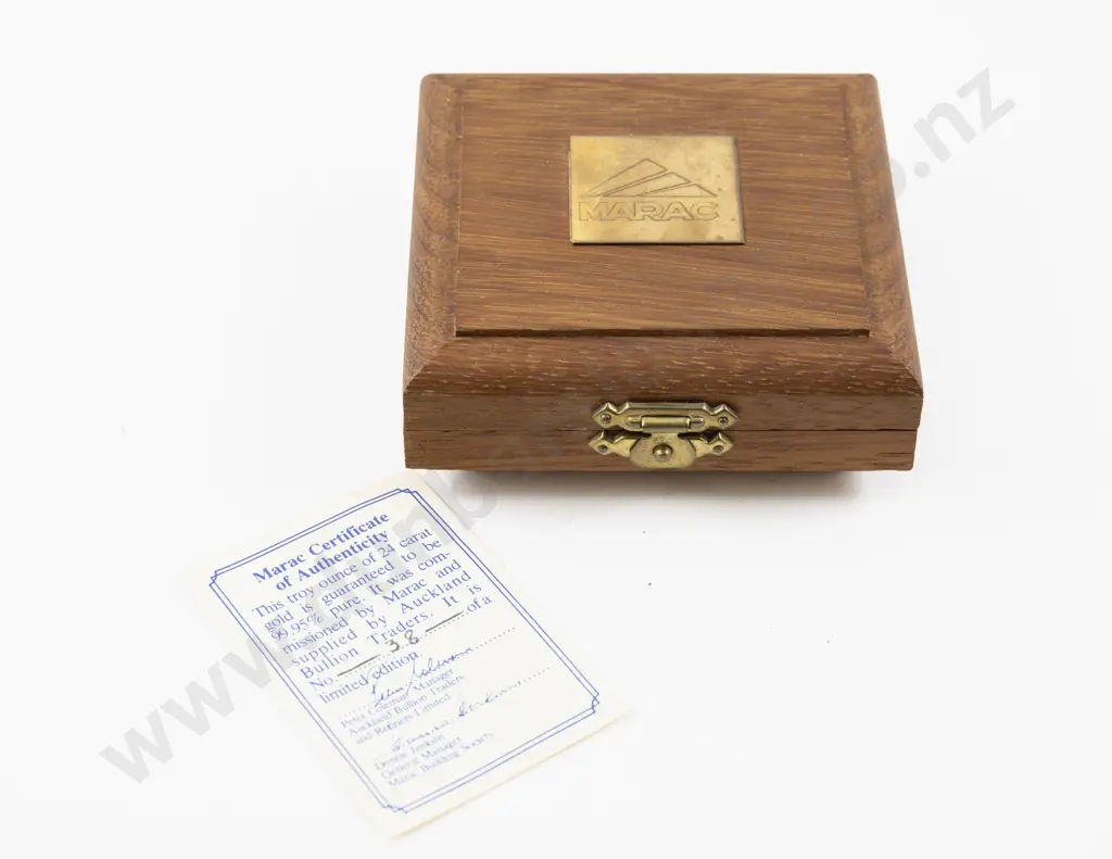 1982 Marc Savings Commemorative 1 Troy Oz Gold Coin Image 1++