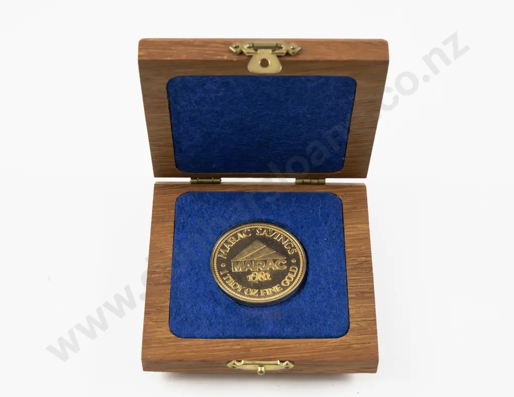 1982 Marc Savings Commemorative 1 Troy Oz Gold Coin Image 1++