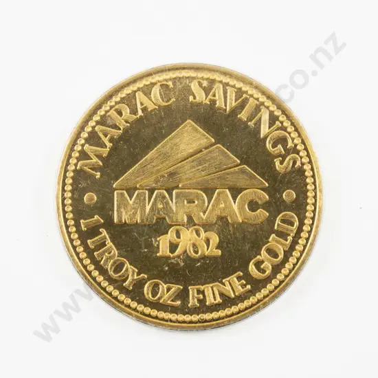 1982 Marc Savings Commemorative 1 Troy Oz Gold Coin