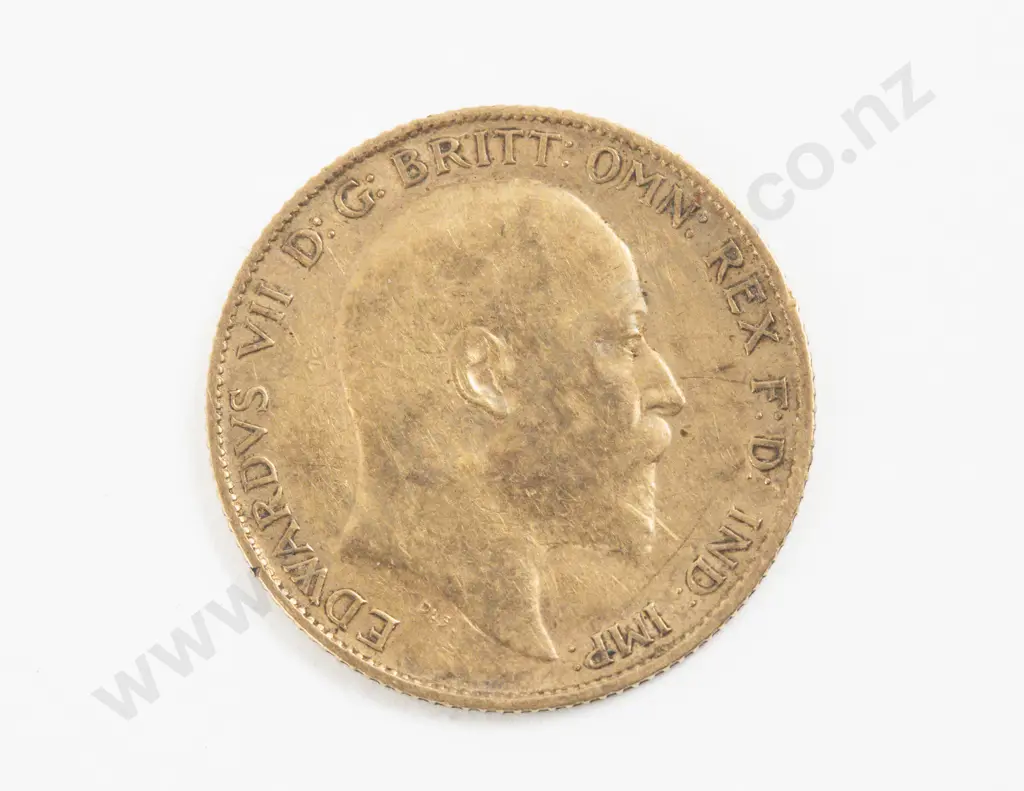 1907 Edw VII Half Gold Sovereign Image 1++