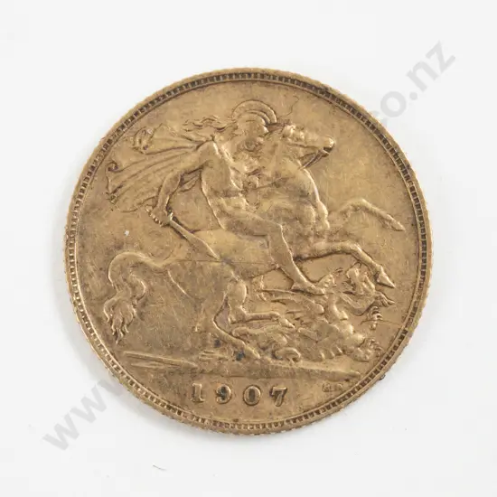 1907 Edw VII Half Gold Sovereign