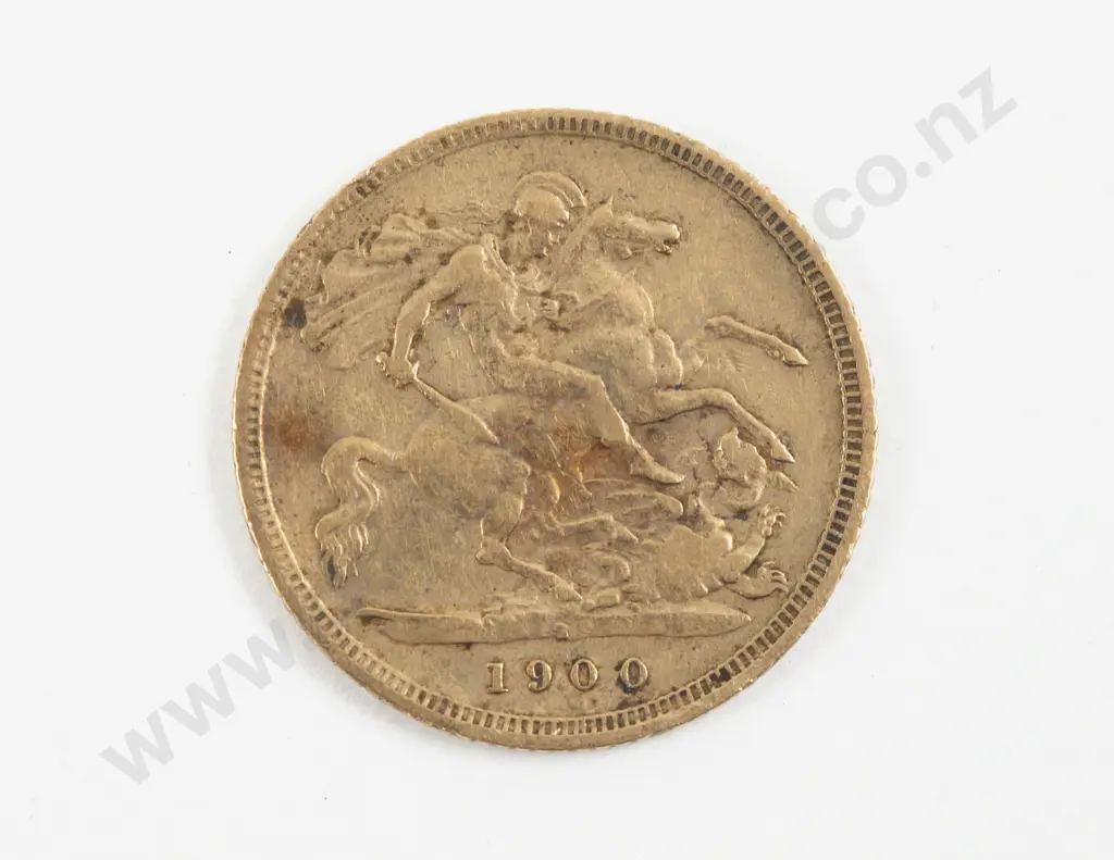 1900 Victoria Half Gold Sovereign Sydney Mint Image 1++