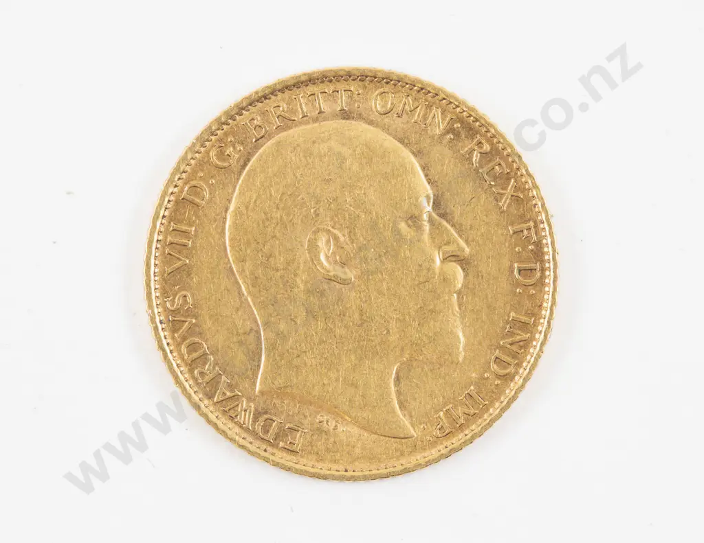 Edwardian 1908 Half Gold Sovereign Royal Mint Image 1++
