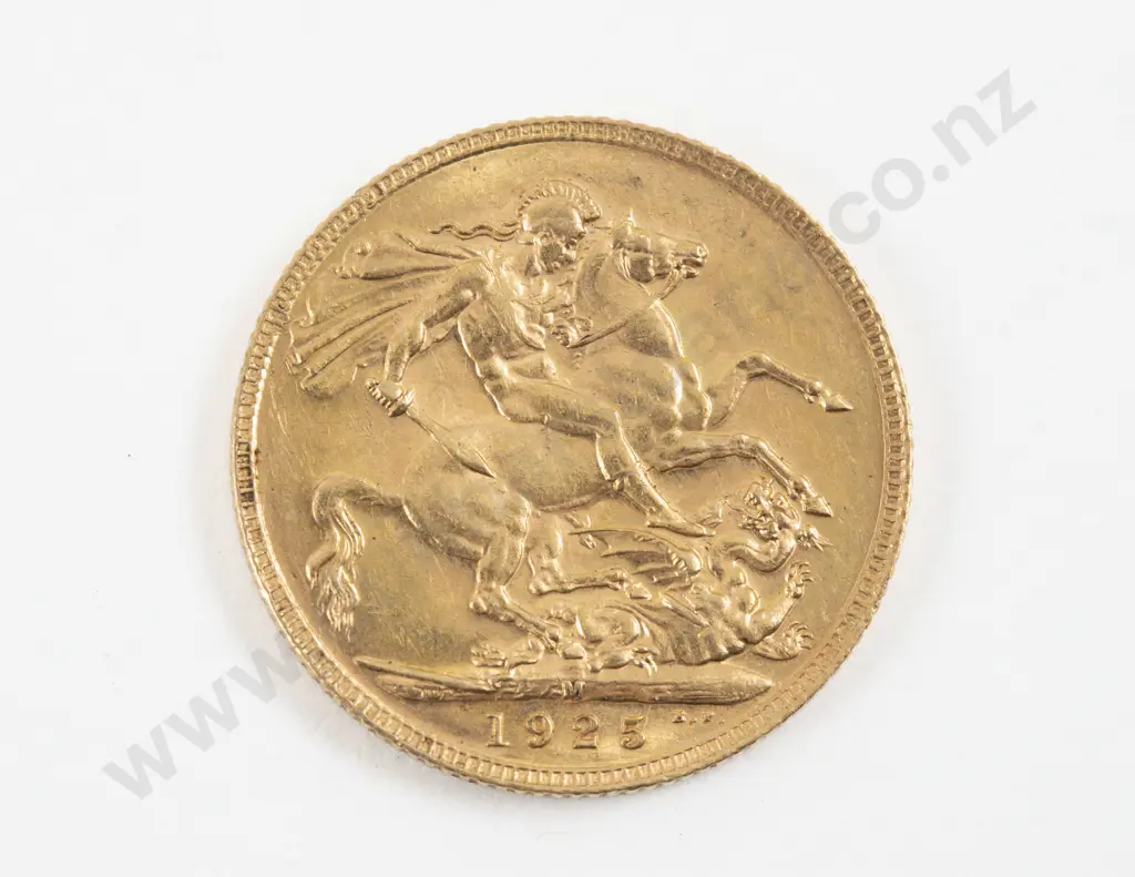 1925 Full Gold Sovereign Melbourne Mint Image 1++