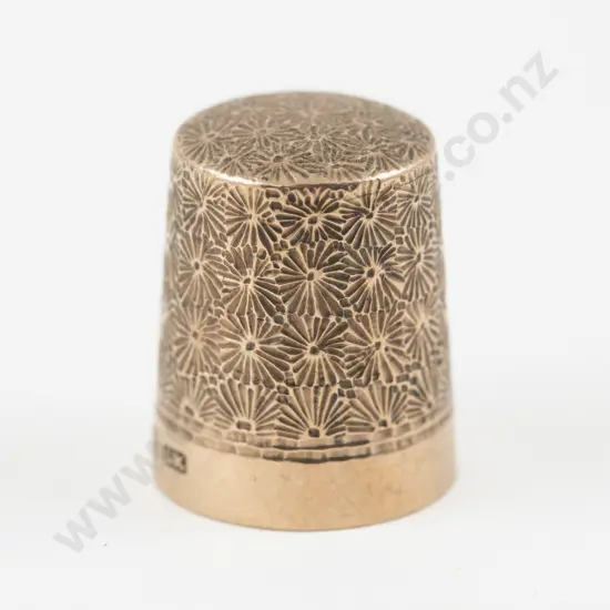 9ct Gold Thimble