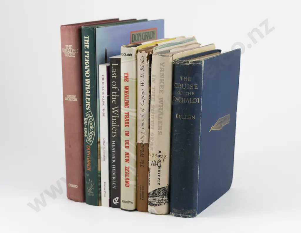 8 NZ & Other Whaling Books Image 1++