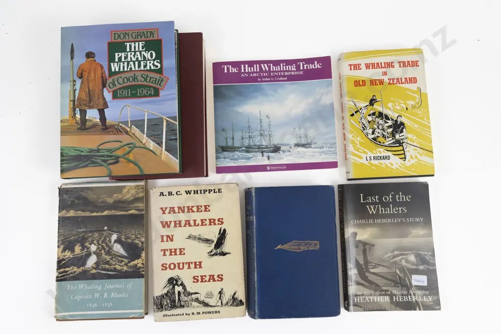 8 NZ & Other Whaling Books Image 1++