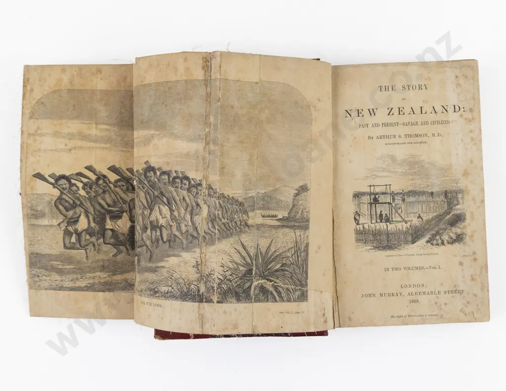 Thomson Arthur S - The Story of New Zealand (2 Volumes) Image 1++